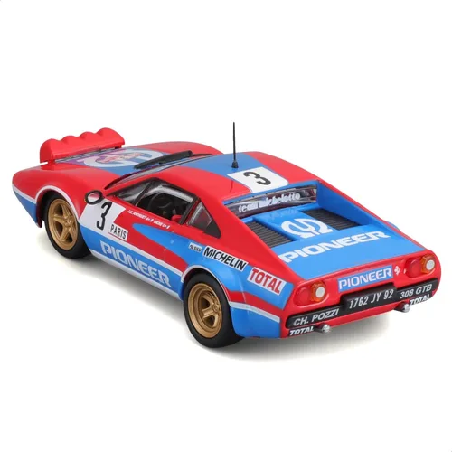Vista 3 de Bburago Ferrari Racing 308 GTB (1982) Super Car - Escala 1:43 - Increíblemente detallada réplica de fundición a presión modelo coleccionable