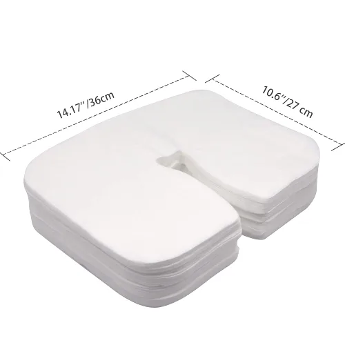 Vista 6 de 200 fundas desechables de algodón de grado médico, fundas para reposacabezas para mesas de masaje, sillas de masaje de 14.17 x 10.6 pulgadas
