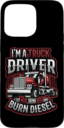Vista 31 de Truck Driver Eat Meat Drink Beer and Burn Diesel Semi Truck Case for iPhone 17