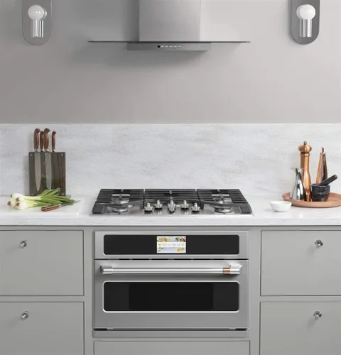 Vista 3 de Cafe CSB913P2NS1 Combo de horno eléctrico inteligente de pared y microondas de 30 pulgadas y 1.7 pies cúbicos con tecnología Advantium de 120