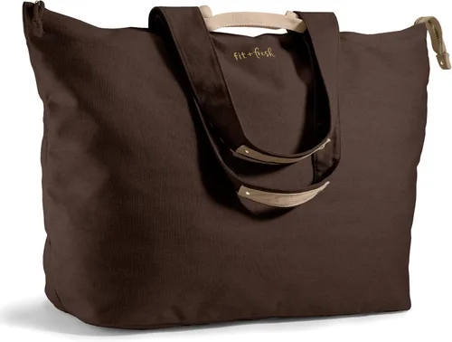 Vista 11 de Bolso de playa grande Fit & Fresh para mujeres - Bolso de viaje extragrande con bolsillos Negro