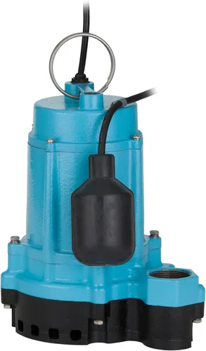 Vista 8 de Little Giant 6EC-CIA-SFS Bomba sumergible de sumidero/efluente automática de hierro fundido de 1/3 HP, 115 voltios, 3180 GPH con base
