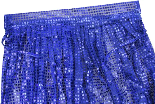 Vista 5 de Capa larga para mujer, para cosplay, Halloween, Navidad, fiesta, lentejuelas, capa