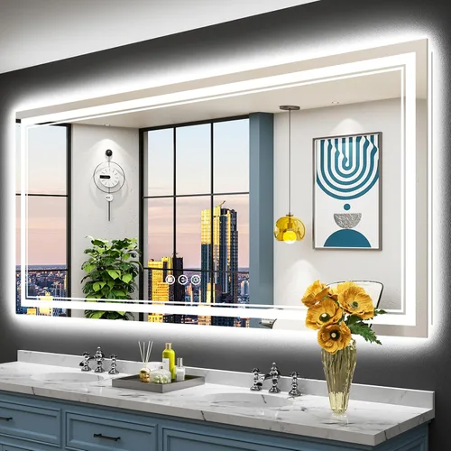 Vista 104 de 24x32 LED Bathroom Mirror, Backlit & Front Lit Lighted Mirror Retroiluminado+luz frontal