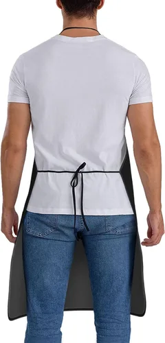Vista 3 de Delantal personalizado personalizado para añadir nombre, foto, texto, logotipo, cocina ajustable para cocinero para hombres y mujeres