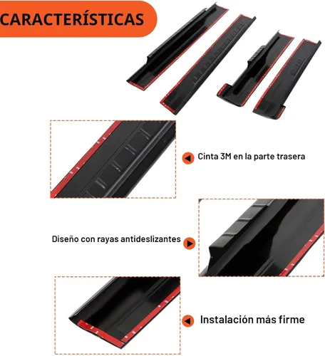 Vista 3 de ECOTRIC Protector de panel rociero Compatible con Chevy Chevrolet Silverado/GMC Sierra 1500 2500 3500 clásico de 1999-2007 de cabina extendida