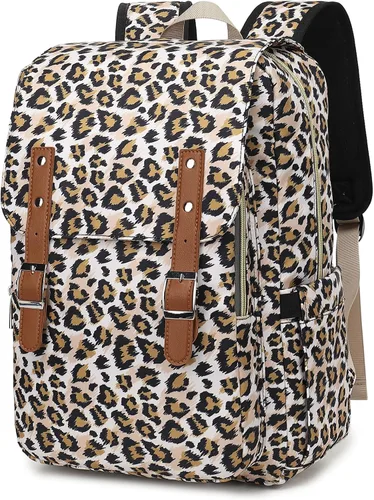 Vista 11 de Bee - Mochila para laptop para mujeres y niñas, mochila escolar universitaria de 15.6 pulgadas, mochila informal de viaje, tamaño grande