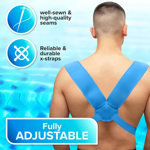 Vista 5 de Portabebés ergonómico de neopreno prémium para agua cálida y segura y diversión en la tierra (4-24 meses) - Arnés ajustable para bebés y niños
