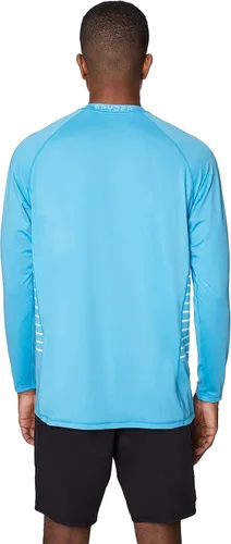 Vista 3 de Spyder Camiseta de manga larga con rayas laterales sólidas estándar para hombre