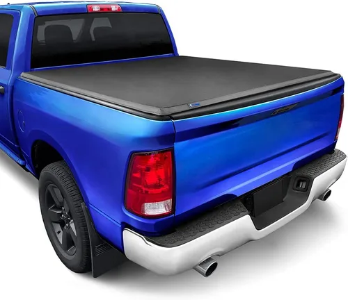 Vista 16 de Tyger Auto T1 Cubierta suave enrollable para caja de camioneta compatible con Dodge Ram 1500 2009-2018 y Classic 2019-2025, caja de 5 pies 7