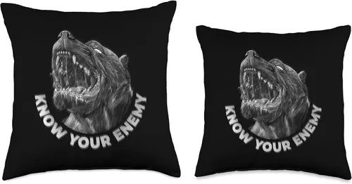Vista 3 de Pitbull Dog Pet Head Artwork Quote American Pit Bull Terrier - Almohada de raza de perro, 16 x 16 pulgadas, multicolor