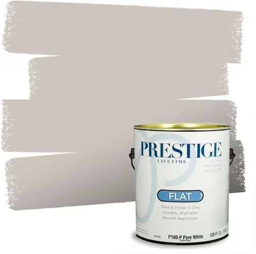 Vista 9 de PRESTIGE Pinturas Pintura Exterior e Imprimación en Uno, 1 Galón, Mate, Combinación Comparable de Sherwin Williams* Black Magic* SW6991-PCM