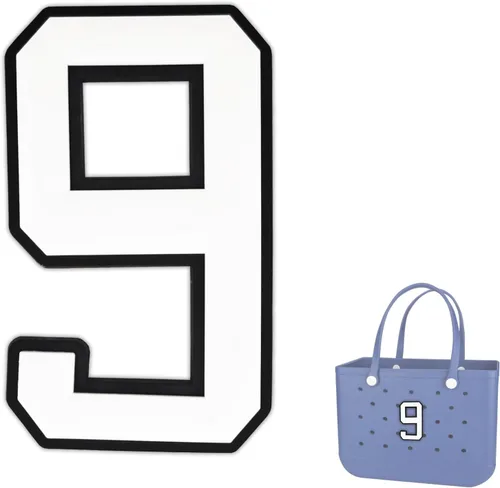 Vista 25 de Dijes para Bolsa Bogg, Accesorios Decorativos para Bolsa Bog, Inserto de Dije con Número para Bolsa de Playa de Goma Bog Original