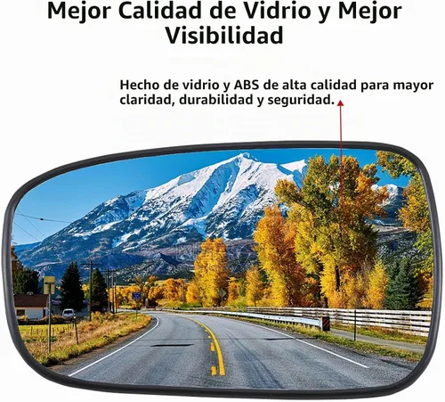 Vista 5 de Espejo lateral del conductor de repuesto para Honda Accord 2003, 2004, 2005, 2006, 2007, espejo retrovisor convexo, espejo retrovisor lateral