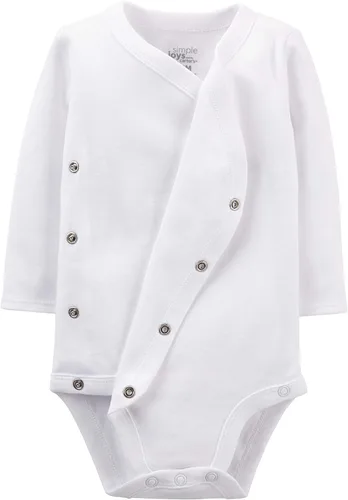 Vista 2 de Simple Joys by Carter's Body unisex para bebé, paquete de 4, con cierre lateral
