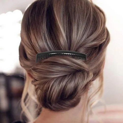 Vista 9 de SourceTon - Paquete de 6 peines franceses, peines laterales de plástico con 29 dientes, peines de clip para el cabello para accesorios de cabello
