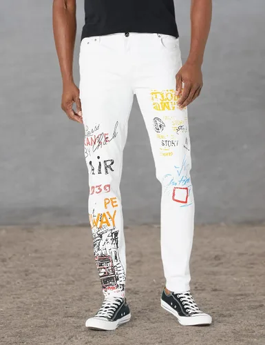 Vista 8 de Enrica Pantalones vaqueros estampados casuales para hombre