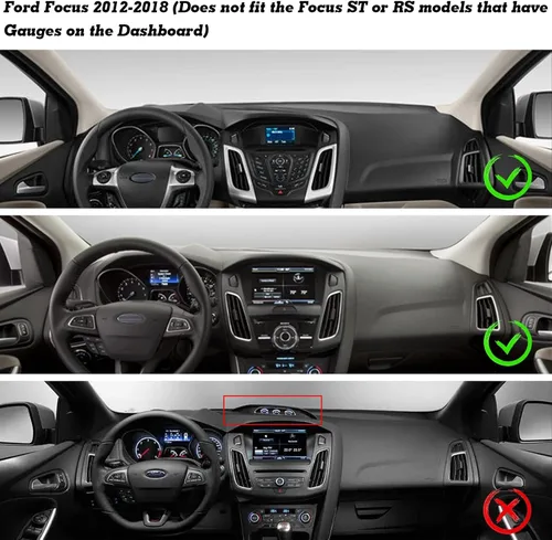 Vista 2 de Xotic Tech - Cubierta precortada de gamuza suave negra para tablero de automóvil, con parte trasera antideslizante, protector de deslumbramiento