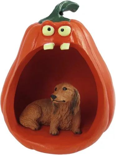 Vista 134 de Conversation Concepts Figura de Corgi galés de Halloween y calabaza Welsh Corgi Pembroke