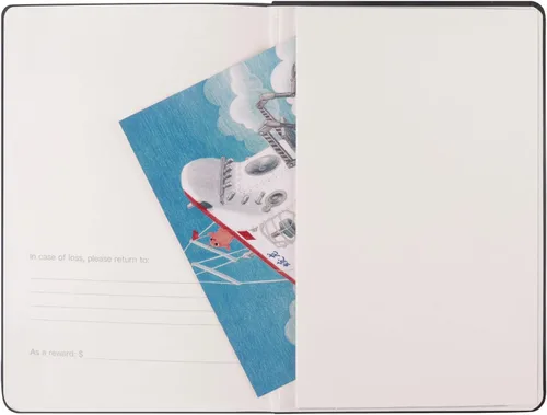 Vista 5 de Comix Cuaderno rayado para mujeres y hombres, cuadernos de diario para oficina, escuela, hogar, 240 páginas, 5.5 x 8.3 pulgadas, rayas Negro