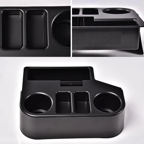Vista 9 de G-PLUS Portavasos para consola central compatible con Dodge Ram 1500/2500/3500 1994-1997, color negro Portavasos negro