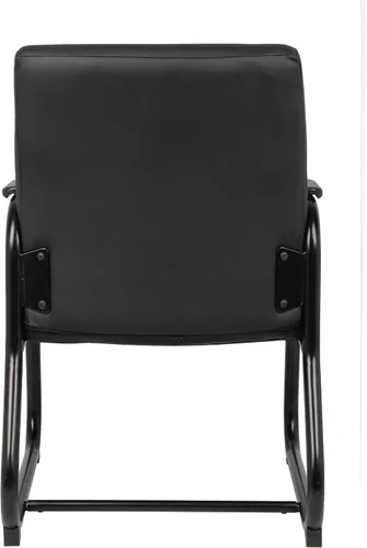 Vista 7 de Boss Office Products Silla de invitados Caressoft resistente en negro, 350 libras (B709)