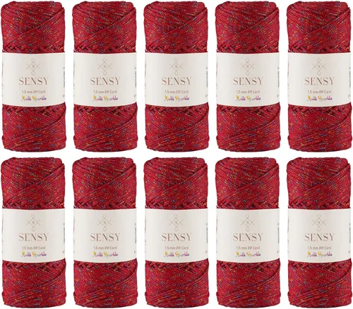 Vista 116 de Sensy Premium Cuerda de Poliéster 1.5mm (0.059 pulgadas) 164 Yardas Cuerda de Polipropileno 100% Cuerda de Macramé 1.5mm Cuerda para Bolsa