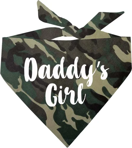Vista 9 de Daddy's Girl - Bandana para perro para el día del padre (negro, XS 5)