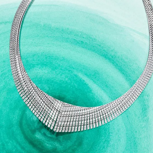 Vista 3 de Ross-Simons Italian Sterling Silver Graduated Cleopatra Necklace