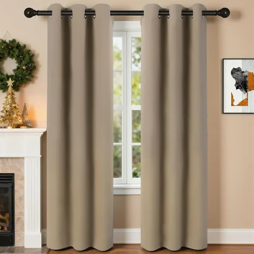 Vista 78 de Cortinas de oscurecimiento de habitación de 45 pulgadas de largo para dormitorio y sala de estar, cortinas térmicas aislantes con ojales