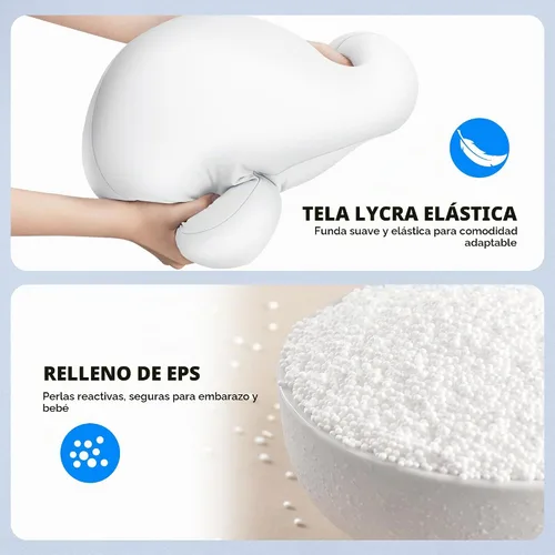 Vista 9 de AboveTEK Soporte de almohada para tableta para cama, manos libres ajustable para iPad de lectura de regazo con puf suave, regalo ideal para mamá, se