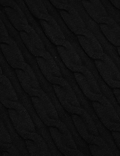 Vista 5 de Suéter COOFANDY ajustado, de tejido trenzado, para hombre, de cuello alto, sin botones
