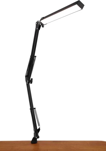 Vista 2 de Acurit Lámpara de escritorio LED con brazo oscilante, lámpara de escritorio flexible y duradera para oficinas, escritorios, espacios de trabajo