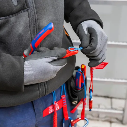 Vista 6 de KNIPEX Herramientas - Alicates combinados de alto apalancamiento, multicomponente (202200), 8 pulgadas