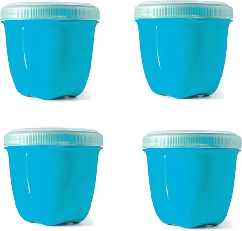 Vista 12 de Preserve Mini accesorio de almacenamiento de alimentos, juego de 4, 8 oz (rojo)