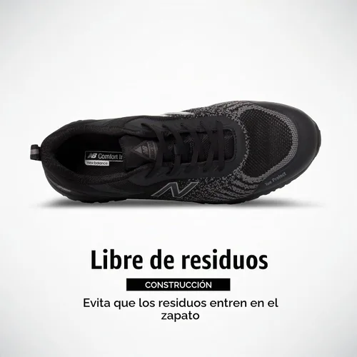Vista 4 de New Balance Men's Composite Toe Speedware Work Safety Shoe Negro