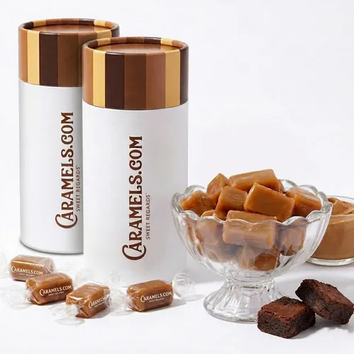 Vista 12 de Caramels.com Caramelos de escocés y ron con mantequilla Caramelo suave Pack de dos Envueltos individualmente Regalo variado ideal