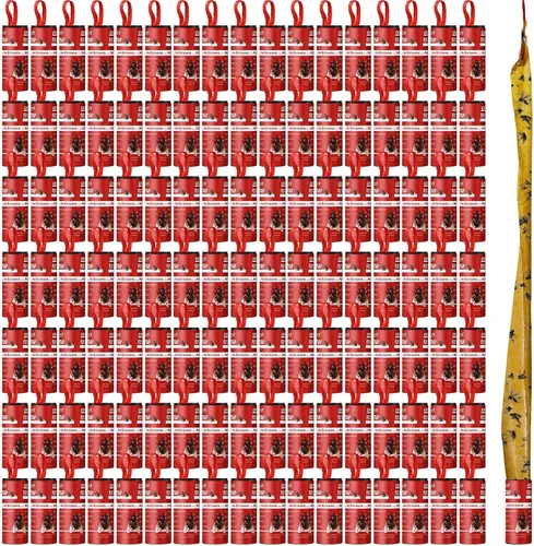Vista 13 de Qualirey Paquete de 80 tiras adhesivas para moscas para interiores y exteriores, cinta de papel para colgar moscas, trampa para insectos voladores
