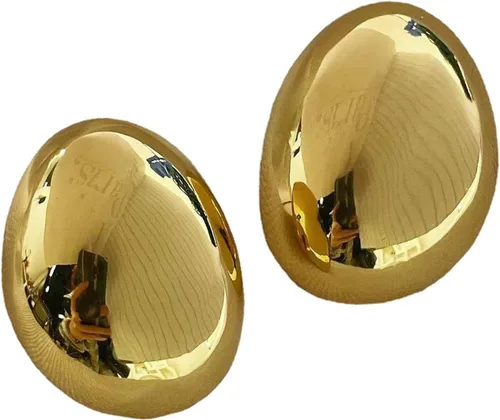 Vista 22 de Aretes de aro de oro gruesos para mujer, ligeros, con forma de gota de agua, aretes de aro abiertos y huecos en forma de lágrima, plata y oro