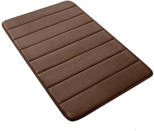 Vista 5 de Alfombra De Baño De Espuma Viscoelástica, Alfombrilla De Baño Extrasuave Y Antideslizante, Alfombras De Baño Súper Absorbente