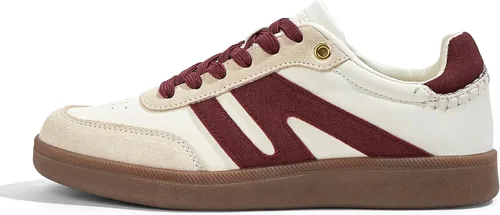 Vista 39 de LUCKY STEP Zapatillas de moda con suela de goma retro para mujer