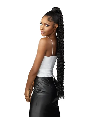 Vista 2 de Sensationnel Vice Bundles - Extensiones de cabello virgen sintético profundo de 30 pulgadas para coser y cola de caballo, cabello largo – Vice 30