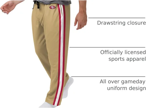Vista 22 de FOCO NFL Mens NFL Team Logo Gameday Ready Lounge Pants