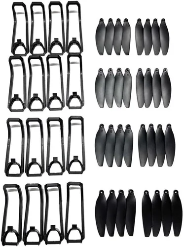 Vista 2 de E88 EVO Protecting Ring 4PCS for E88EVO Brushless Folding RC Drone Blades Spare Parts Propeller Protective Frames Blade(Burgundy)