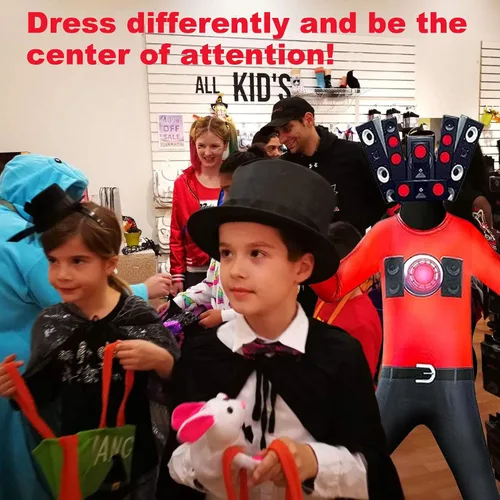 Vista 2 de VAKUUM Skibidi - Mono de cosplay para niños
