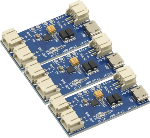 Vista 3 de 3 unids 500 Ma mini cargador solar Lipo Junta CN3065 batería de litio chip de carga DIY módulo de carga al aire libre