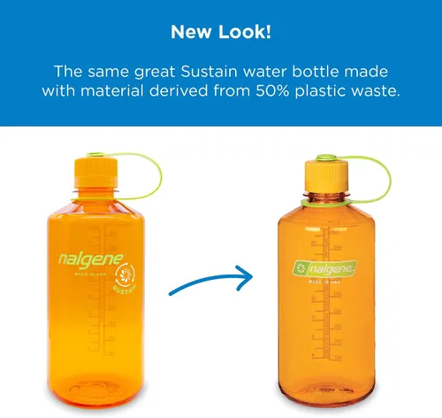 Vista 6 de Nalgene Botella de agua de boca ancha (48 onzas) y botella de agua Tritan de boca estrecha Nalgene Sustain (32 onzas)