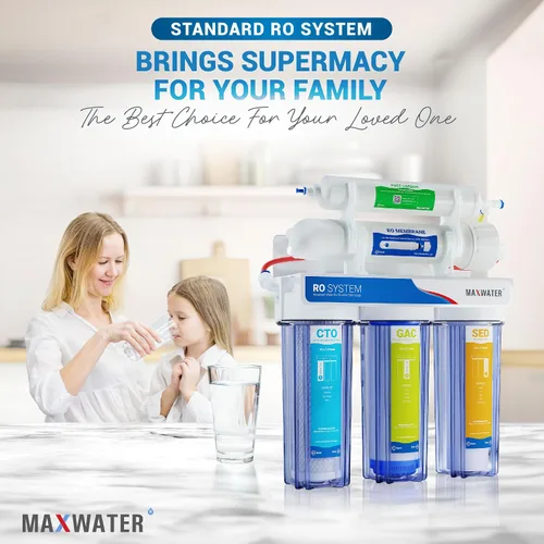 Vista 6 de Max Water 5 etapas 50 GPD (Galones Por Día) Sistema estándar de filtración de agua RO (Ósmosis Inversa) - Instalación bajo el fregadero/montaje
