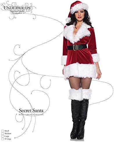 Vista 3 de Underwraps Secret Santa para mujer