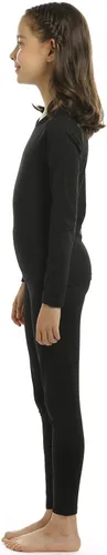 Vista 3 de ViCherub - Conjunto de ropa interior térmica para niñas, pantalones largos para niños pequeños, capa base ultra suave, forro polar, térmicas, 2